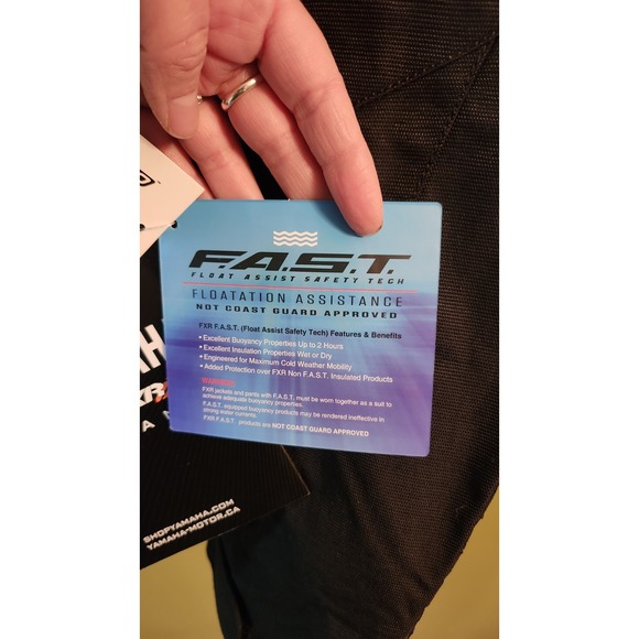 Yamaha OCTANE FXR Mens‎ Black/blue Winter Jacket. Riding/snowmobile. Medium.NWT - Picture 7 of 10